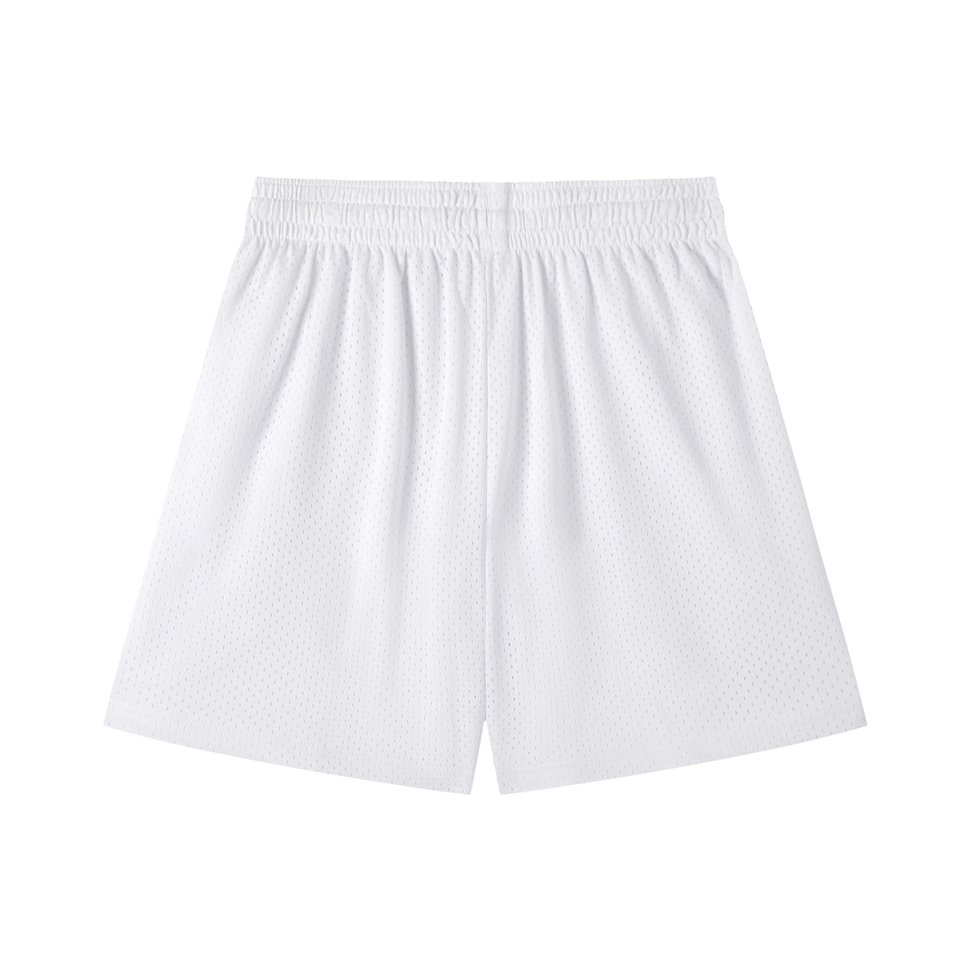 Vinyl Love Mesh Shorts in White alternate view by Rave Uniform