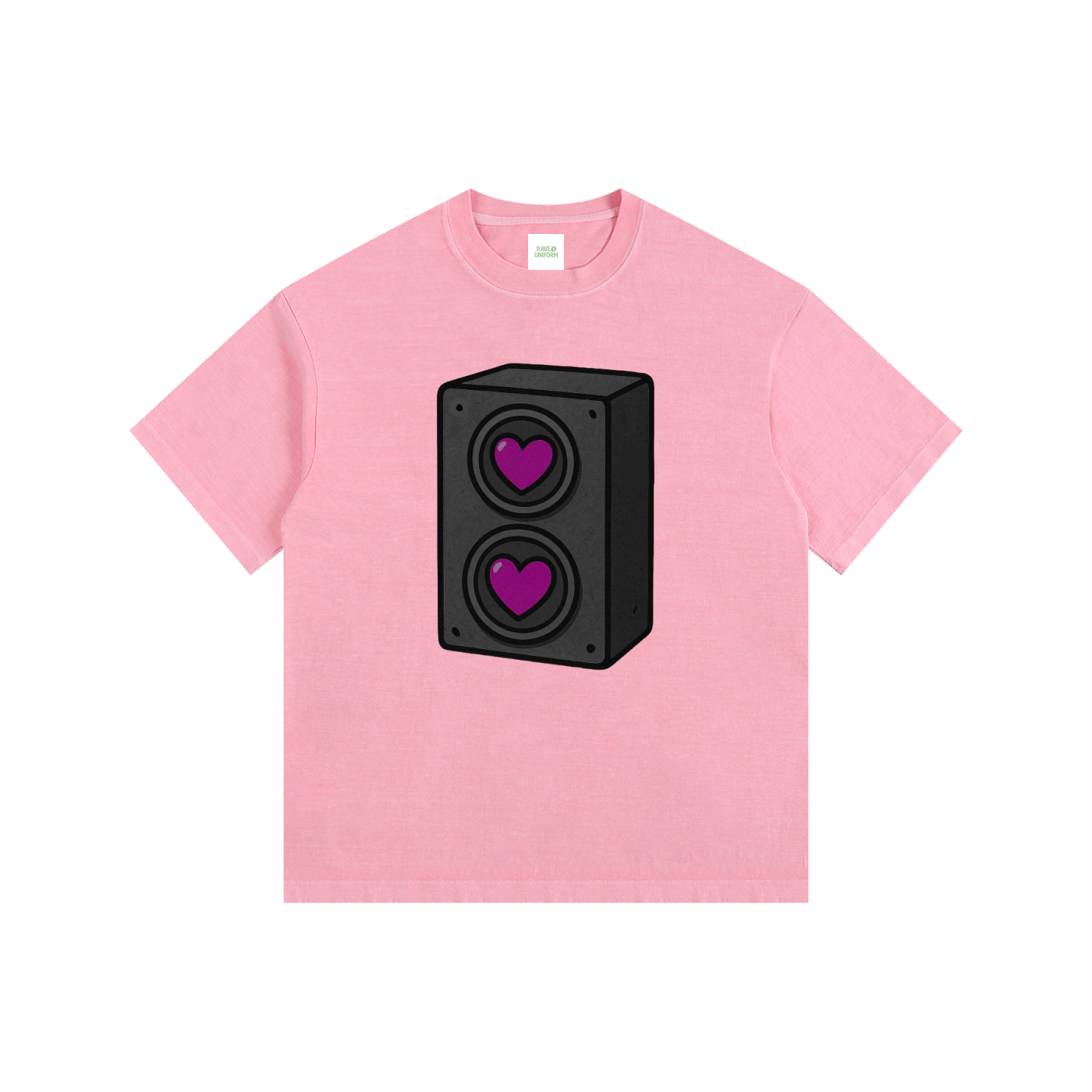 Bass Love Oversized T-Shirt - Rave Uniform Detail View