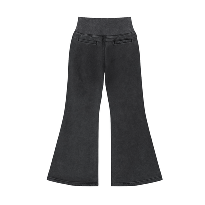 House Hunny Flared Pants in Washed Black alternate view by Rave Uniform