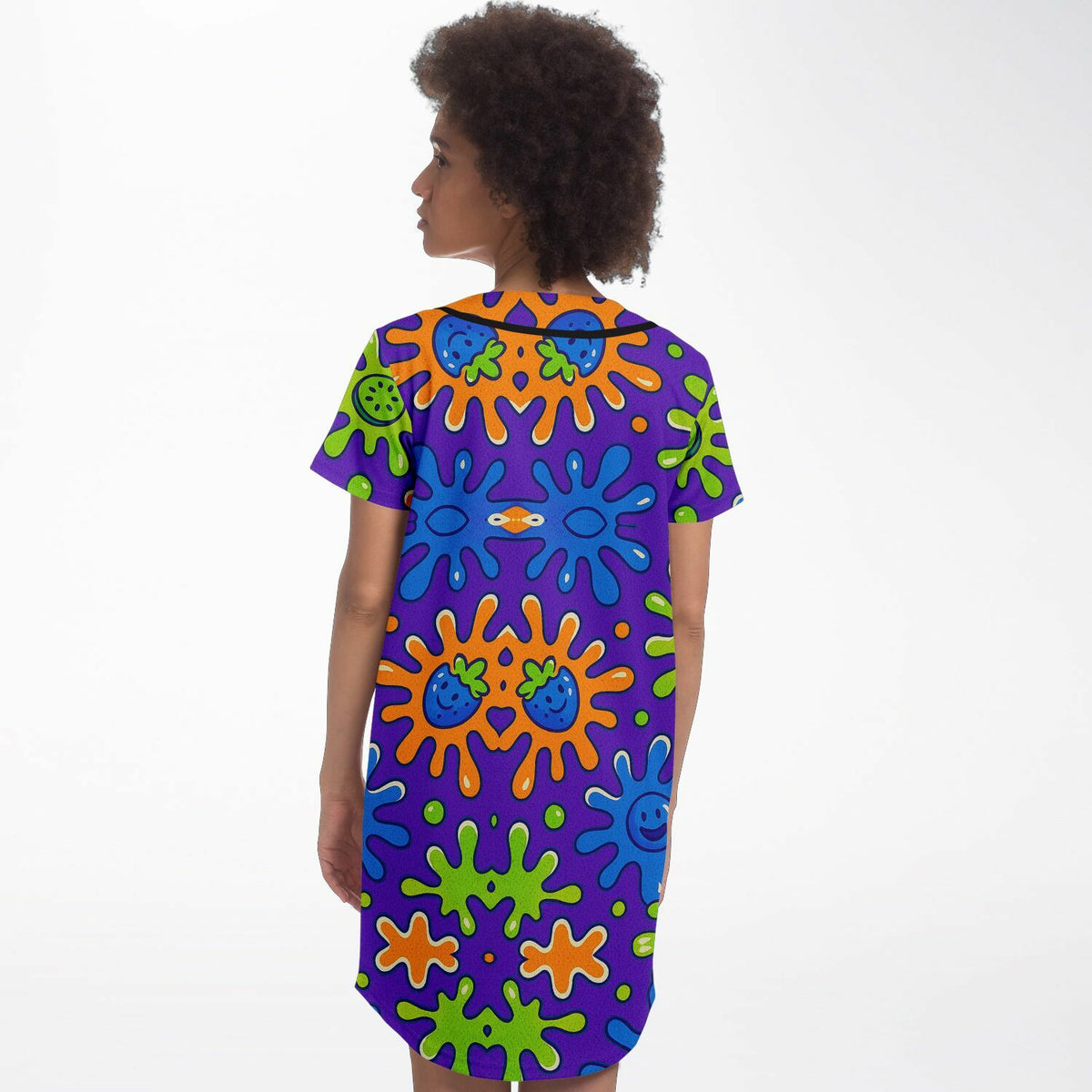 Capri Sun Baseball Jersey Dress, back, on model
