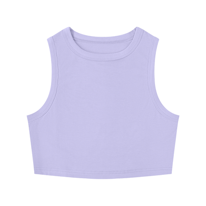 Crewneck Cropped Tank Top - Rave Uniform Front View