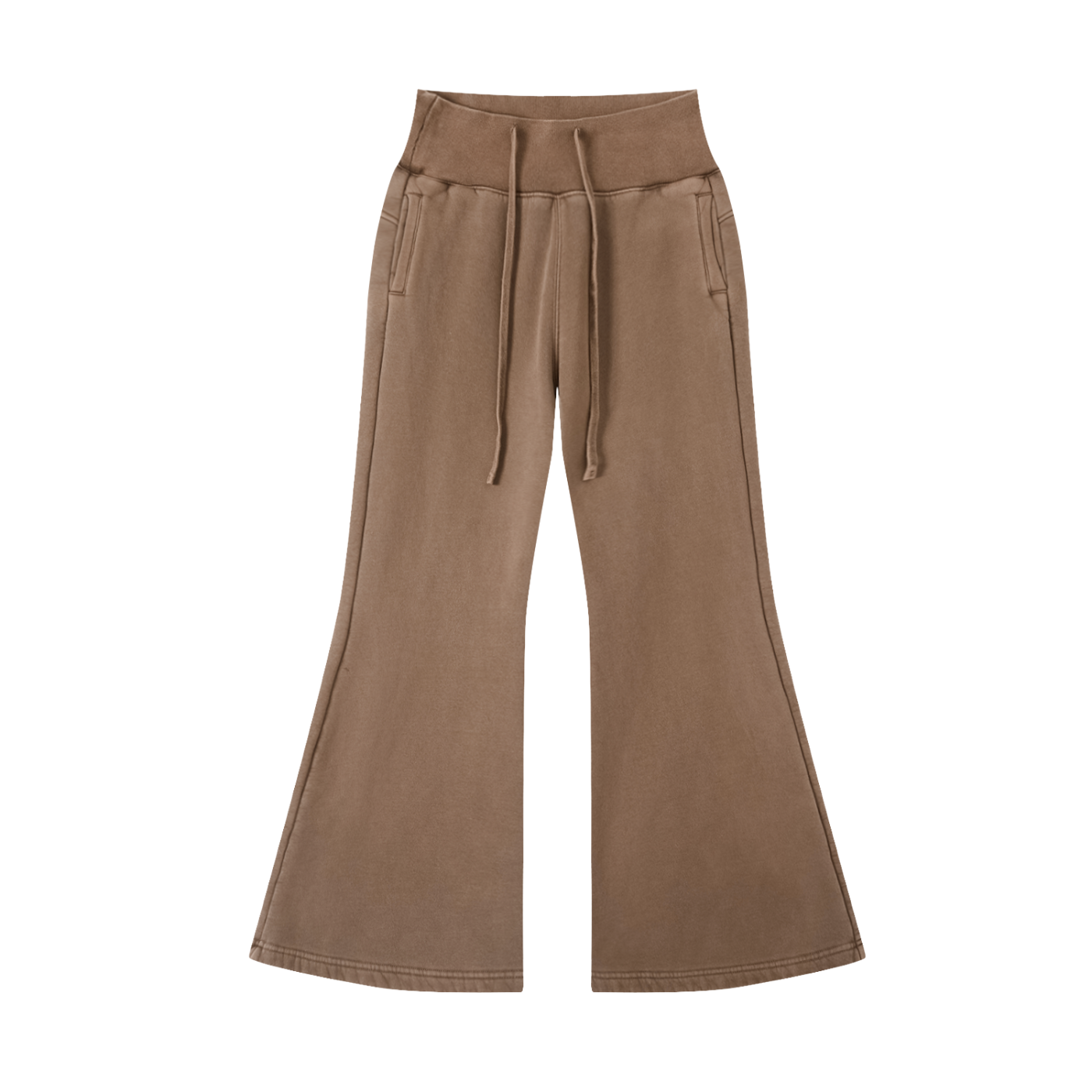 Flared-Leg Fleece Pants - Rave Streetwear View