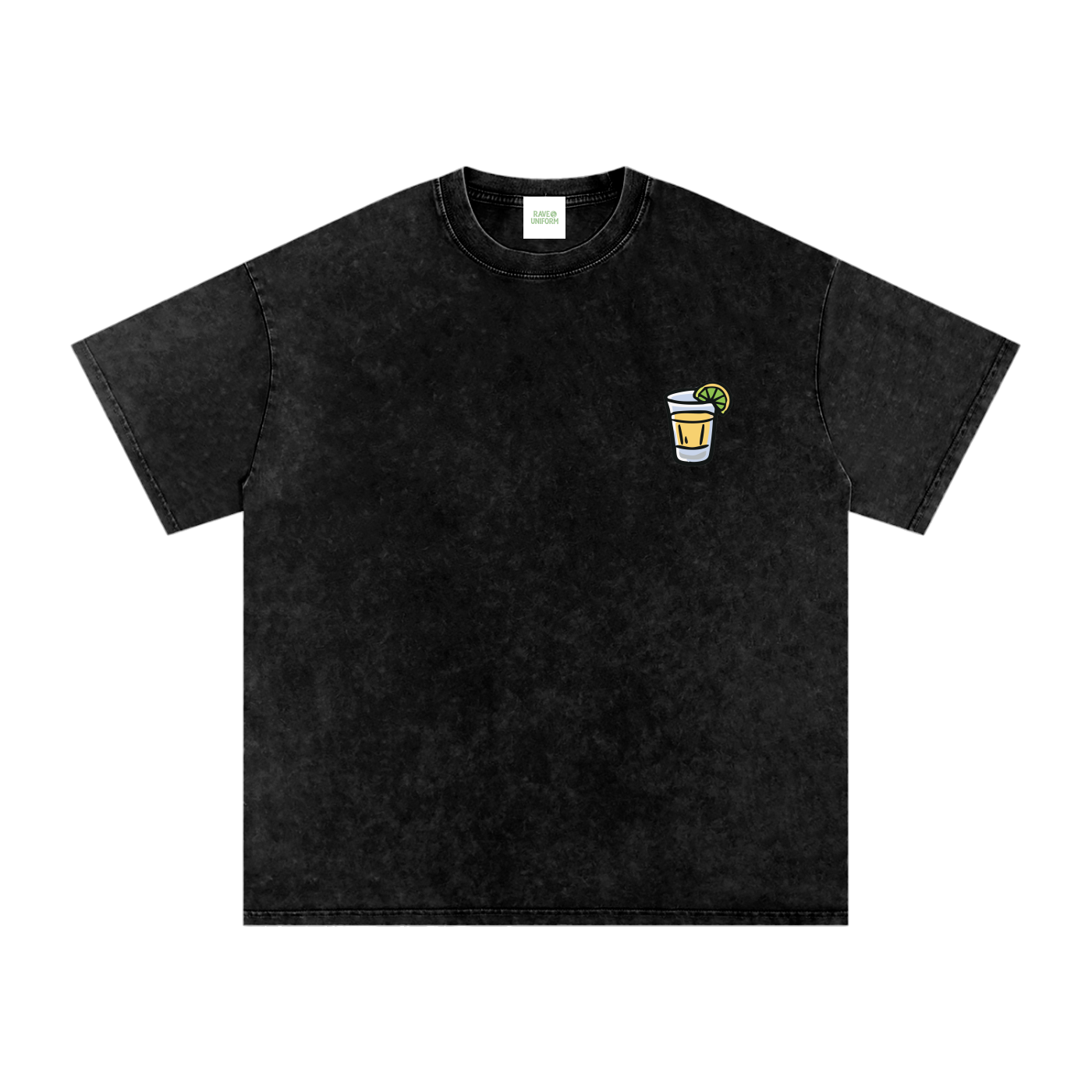Techno & Tequila Vintage Oversized T-Shirt - Rave Streetwear View