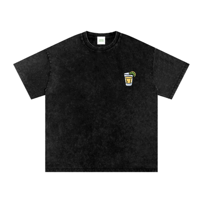 Techno & Tequila Vintage Oversized T-Shirt - Rave Streetwear View