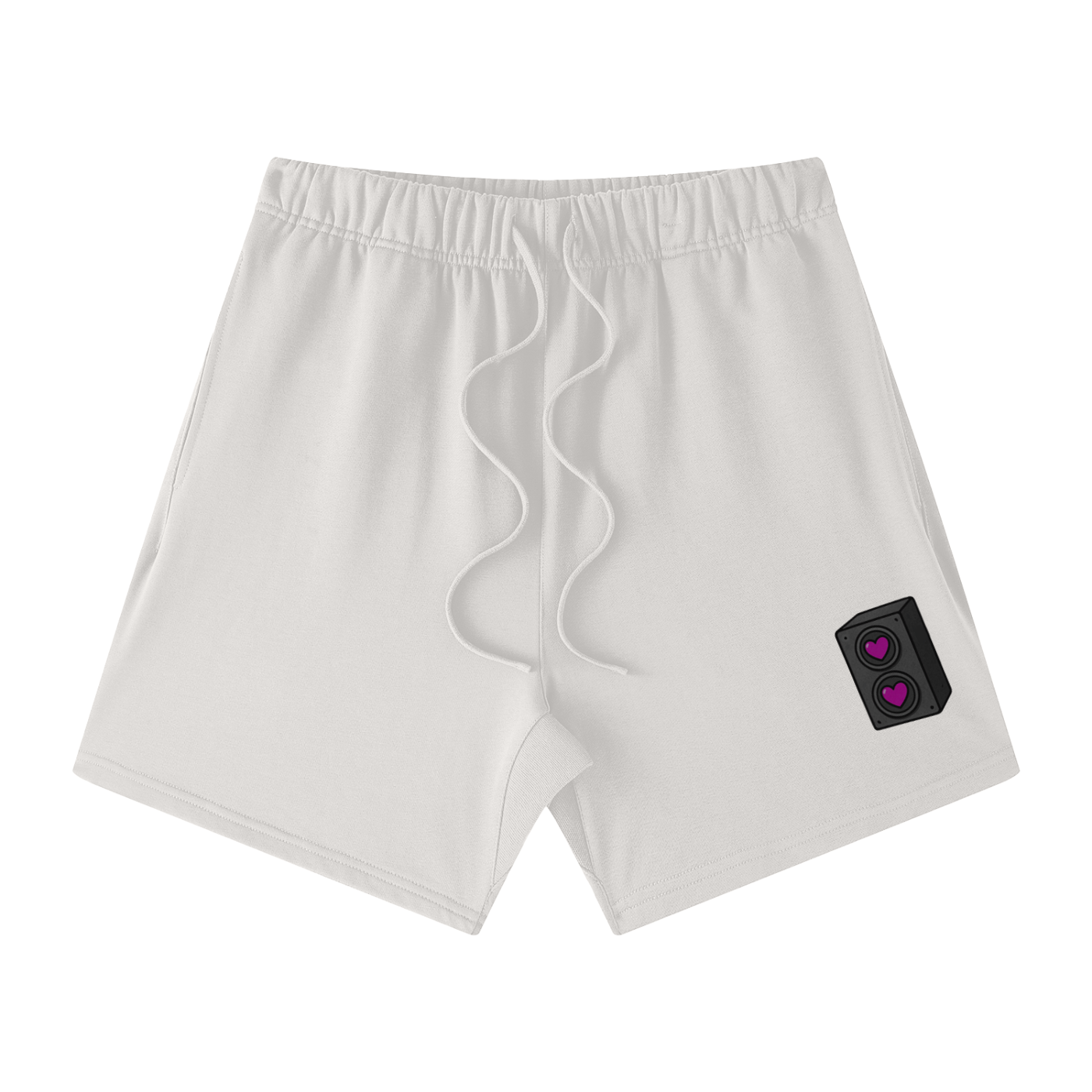 Speaker Love Cotton Shorts - Rave Streetwear View