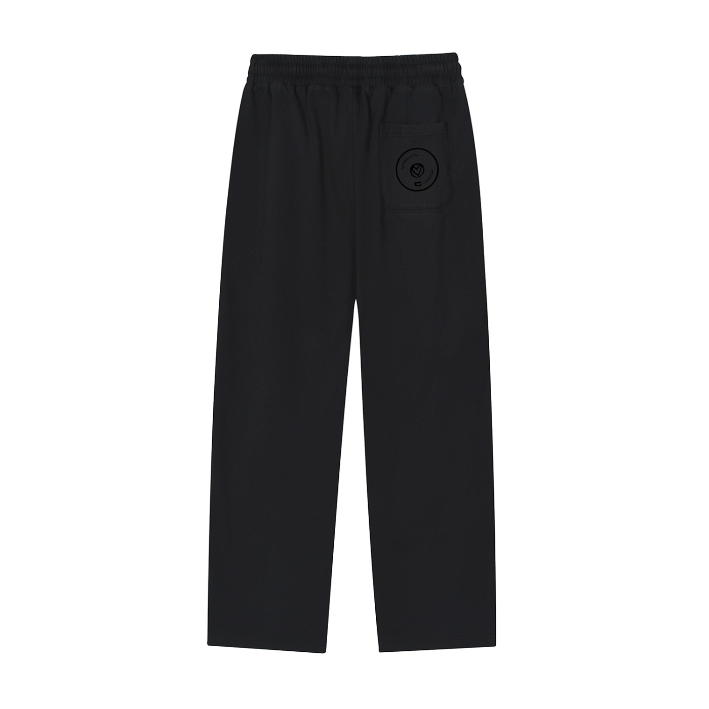 Vinyl Love Reflector Sweatpants in Black alternate view by Rave Uniform