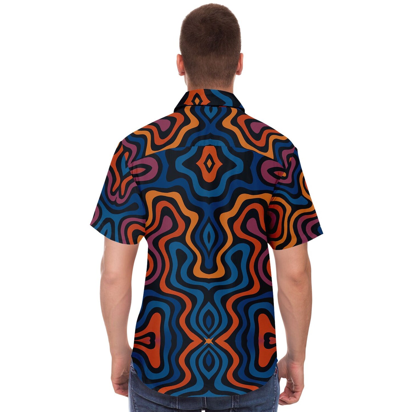 Dyed Spaghetti Button Up