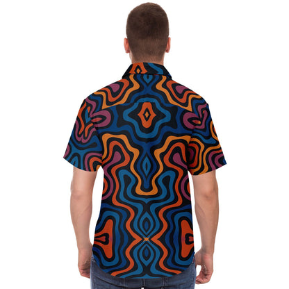 Dyed Spaghetti Button Up