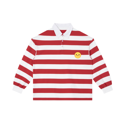 Smiley Stripe Polo Shirt