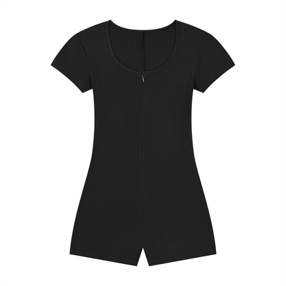 Breathable Tie-Waist Romper - Rave Uniform Back View
