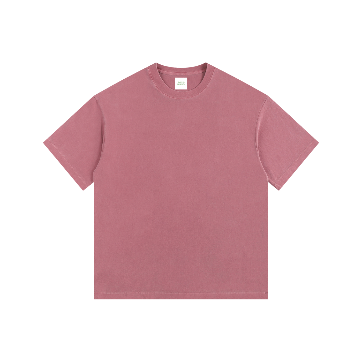 Who Is B2B Oversized Shirt in Ancora Red detail view by Rave Uniform