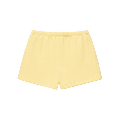 PLUR Cotton Shorts in Yellow detail view by Rave Uniform
