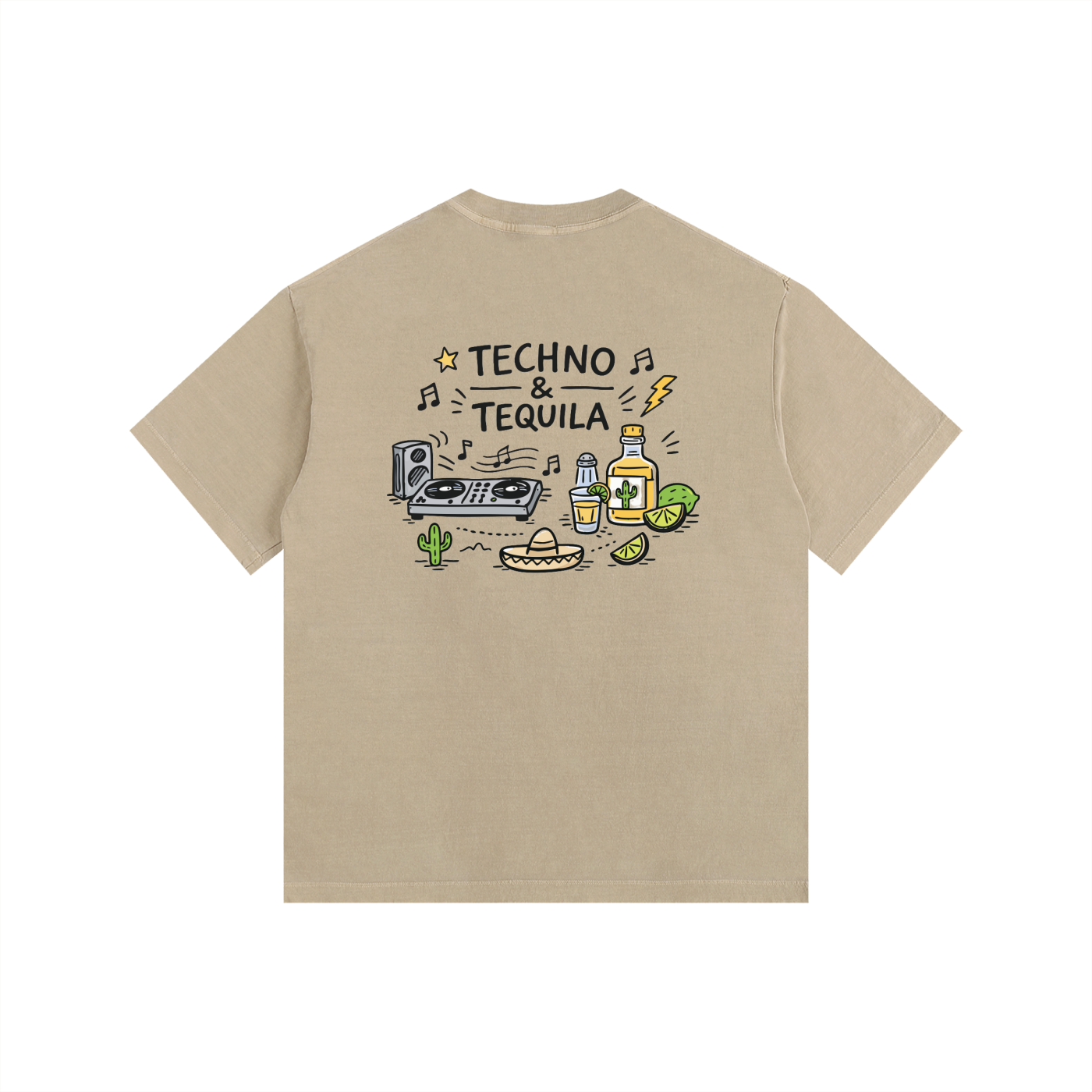Techno & Tequila Oversized T-Shirt