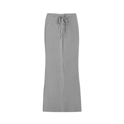 Comfy Drawstring Maxi Skirt