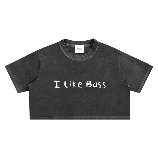 I Like Bass Crop Top