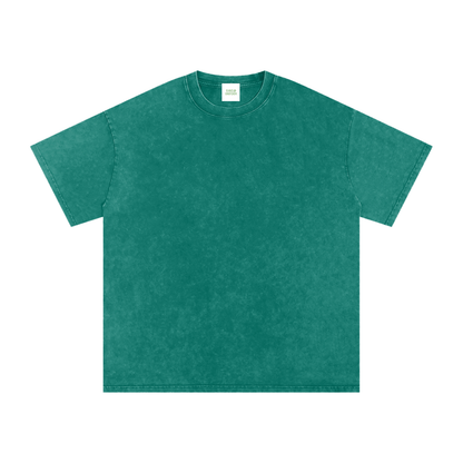 Feet Hurt Oversized Vintage T-Shirt in Dark Green detail view by Rave Uniform
