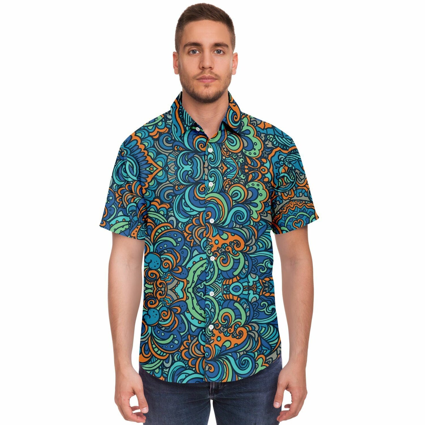 Tropical Island Button Up