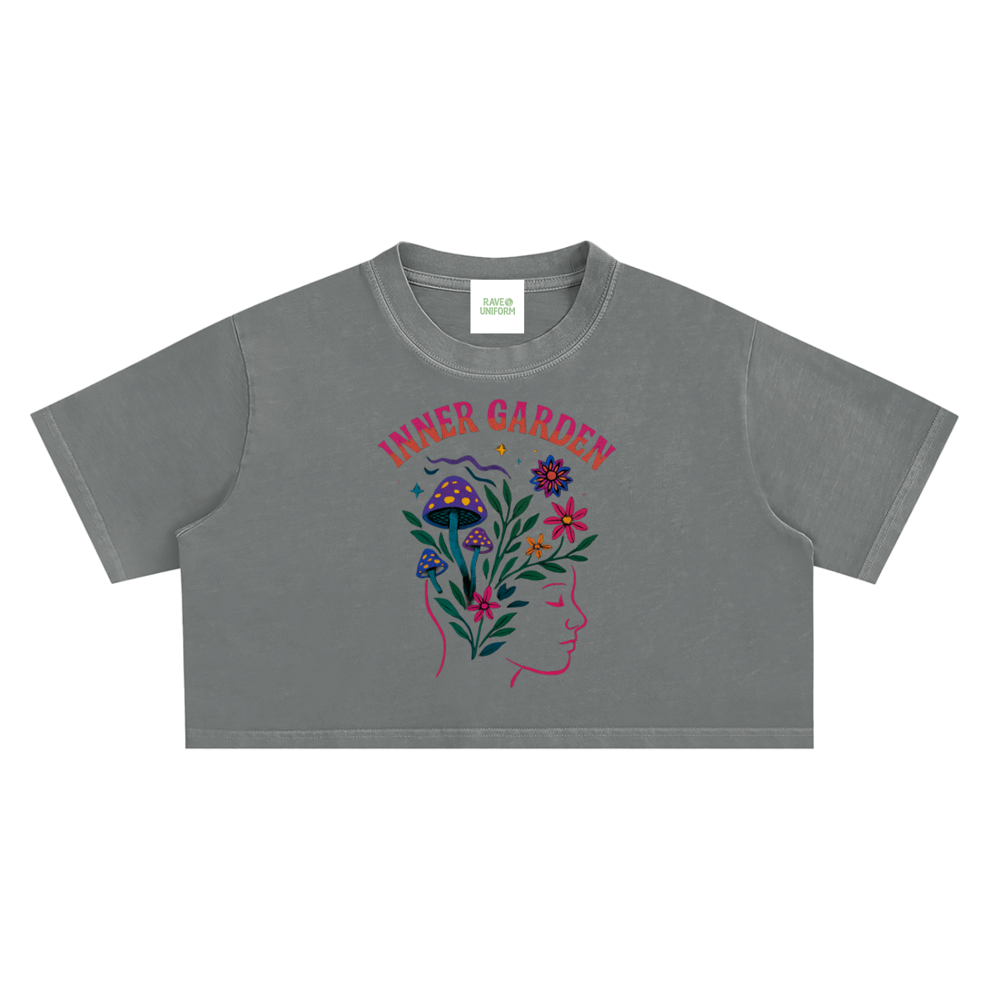 Inner Garden Crop Top - Rave Streetwear View