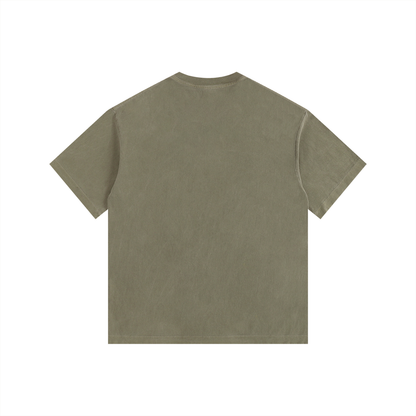 Labubu Oversized T-Shirt in Army Green alternate view by Rave Uniform