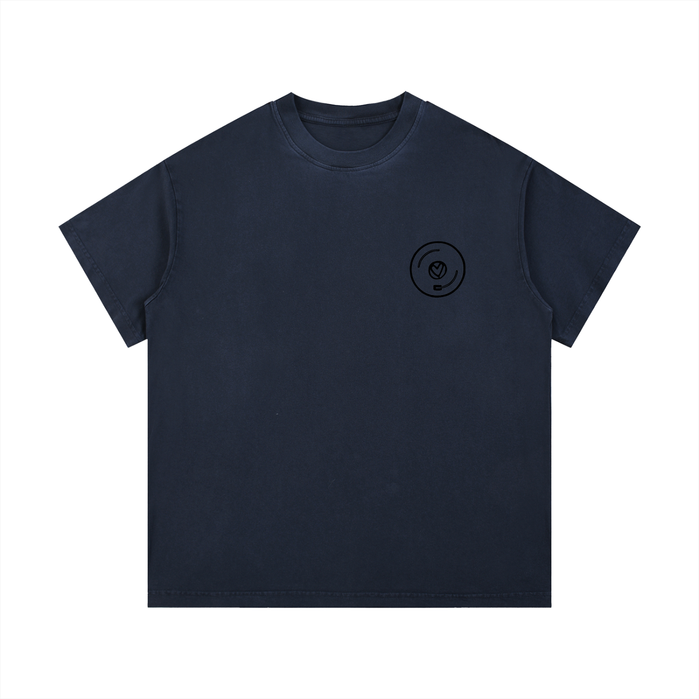 Vinyl Love T-Shirt in Royal Blue detail view by Rave Uniform