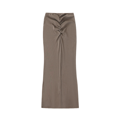 Comfy Drawstring Maxi Skirt