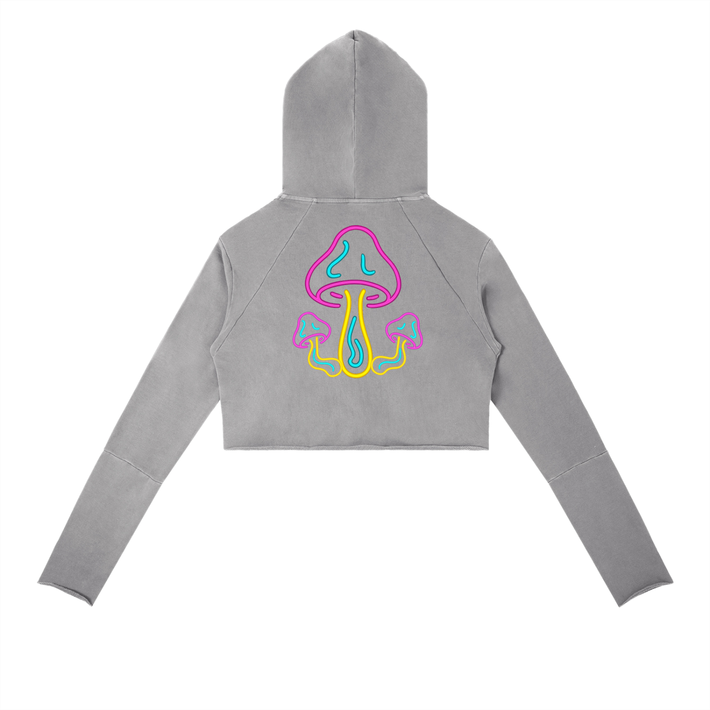 Glowing Mushroom Hoodie in Medium Gray alternate view by Rave Uniform