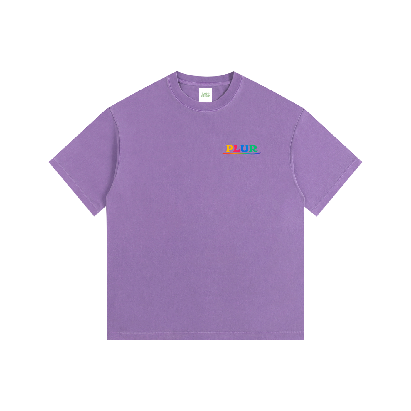 PLUR Oversized T-Shirt - Rave Uniform Detail View