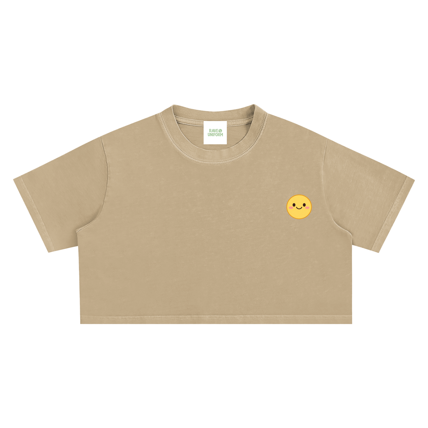 Smiley Crop Top - Rave Streetwear View