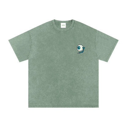 Raver Anatomy Oversized Vintage T-Shirt in Bean Green by Rave Uniform