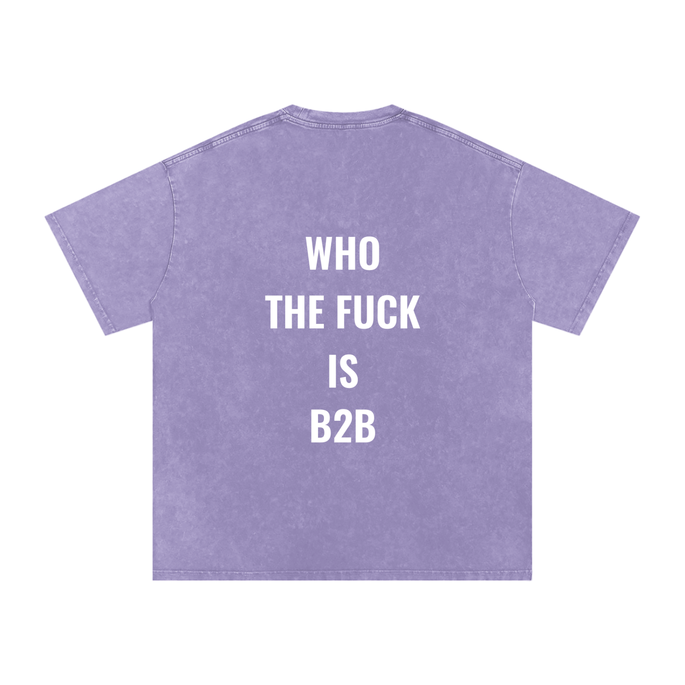 Who is B2B Oversized Vintage T-Shirt in Light Purple alternate view by Rave Uniform