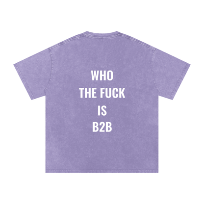 Who is B2B Oversized Vintage T-Shirt in Light Purple alternate view by Rave Uniform