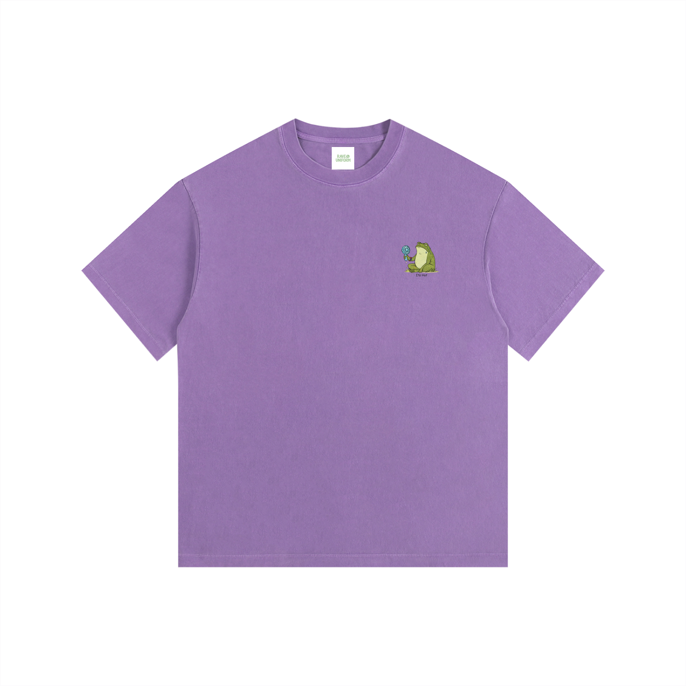 Its Hot Frog Oversized T-Shirt - Rave Uniform Detail View