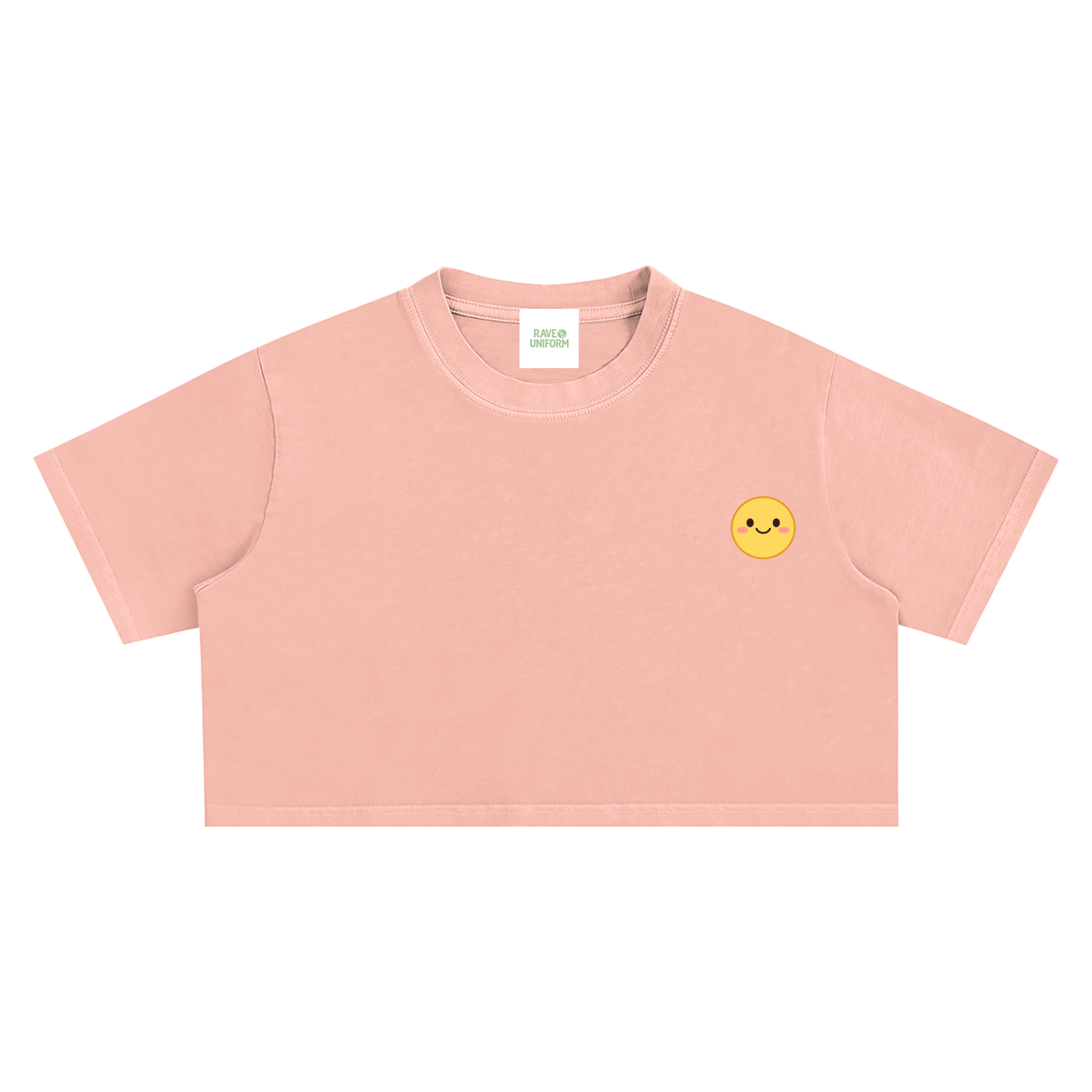 Smiley Crop Top - Rave Streetwear View