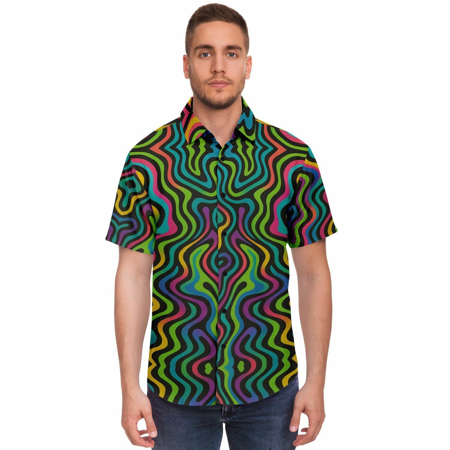Psychedelic Drapes Button Up