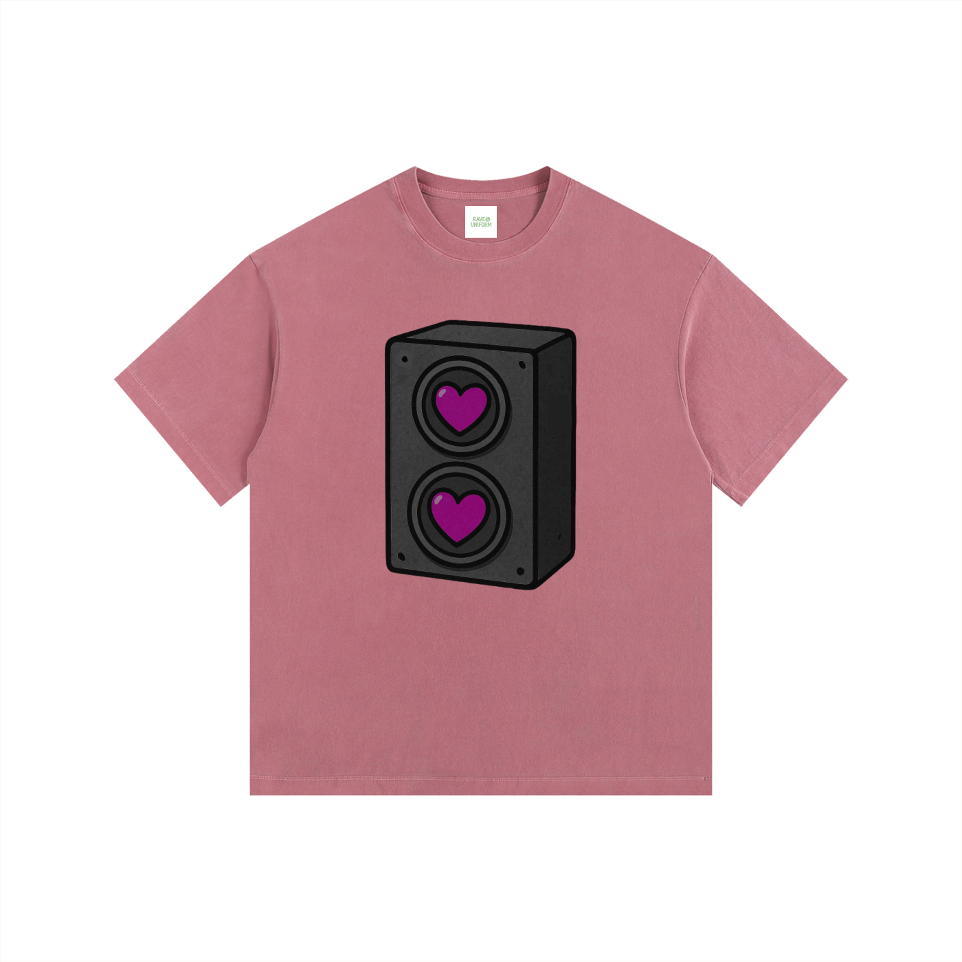 Bass Love Oversized T-Shirt - Rave Uniform Detail View