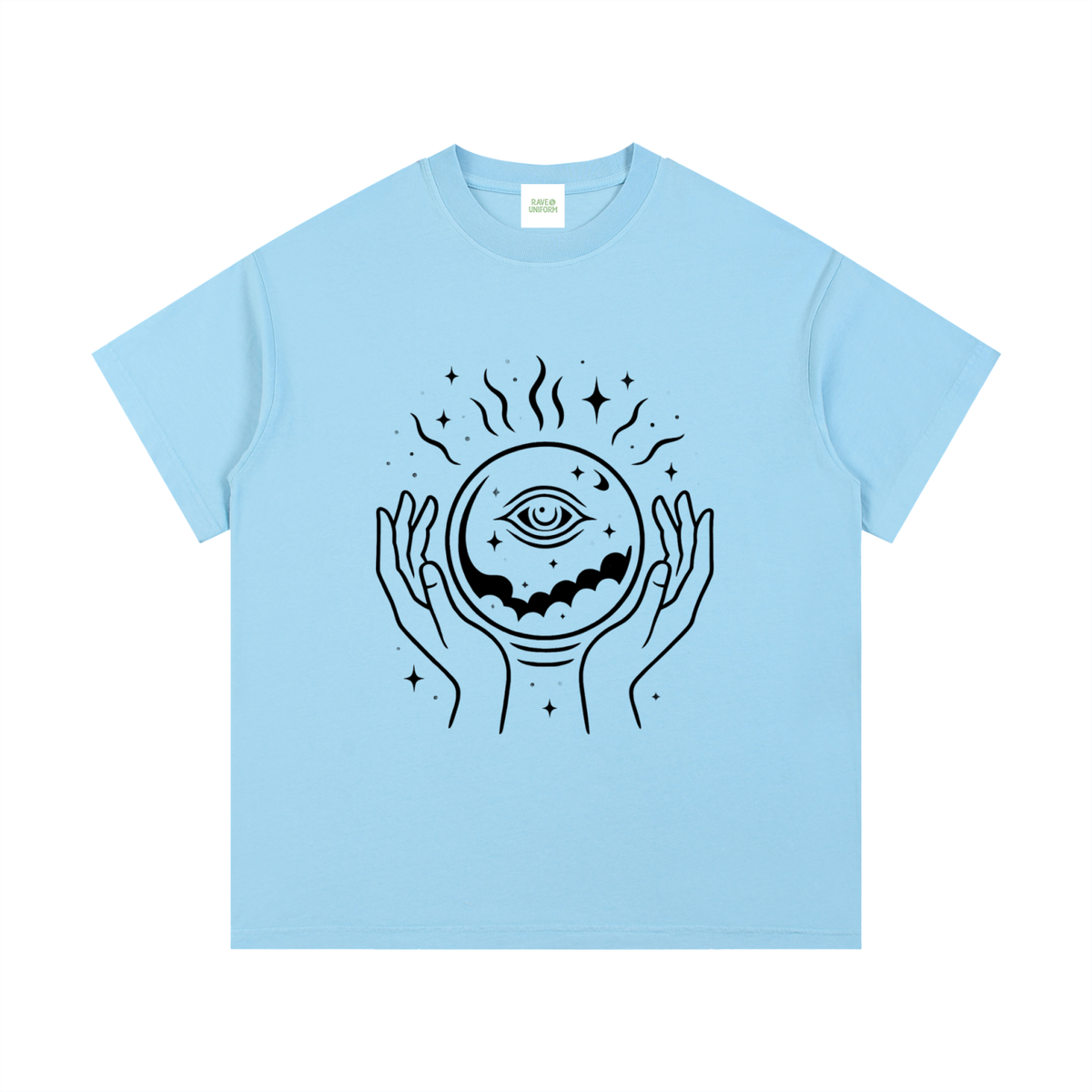 Eye of The World T-Shirt in Sky Blue by Rave Uniform