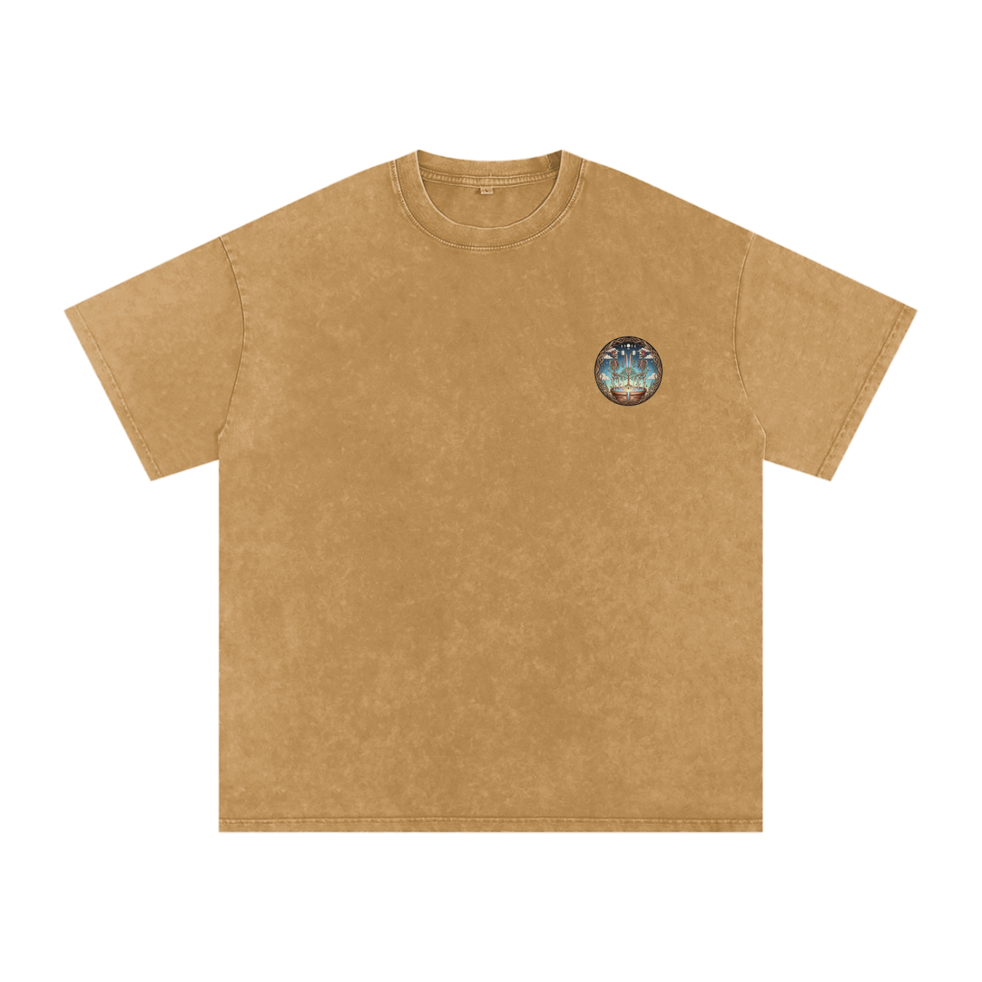 Flower Friends Oversized Vintage T-Shirt - Rave Uniform Detail View