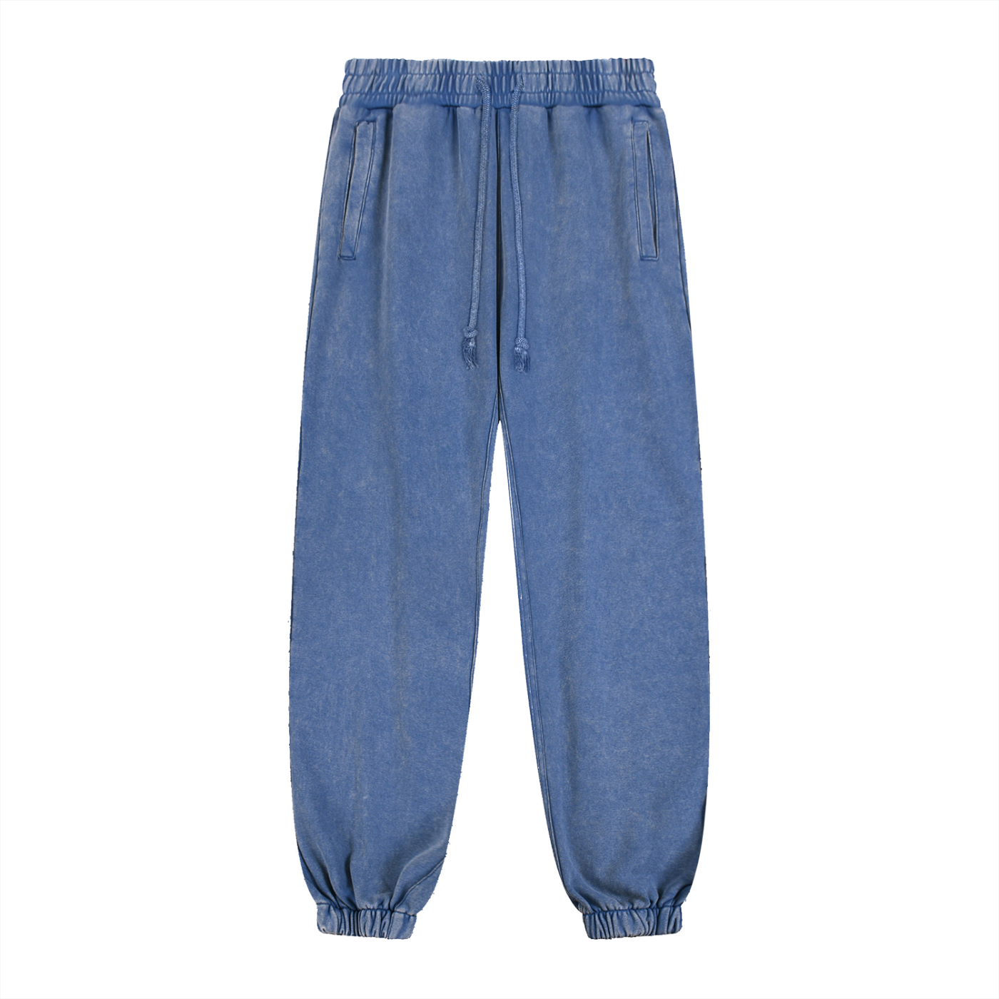 Snow Wash Heavyweight Jogged Sweatpants in Royal Blue by Rave Uniform
