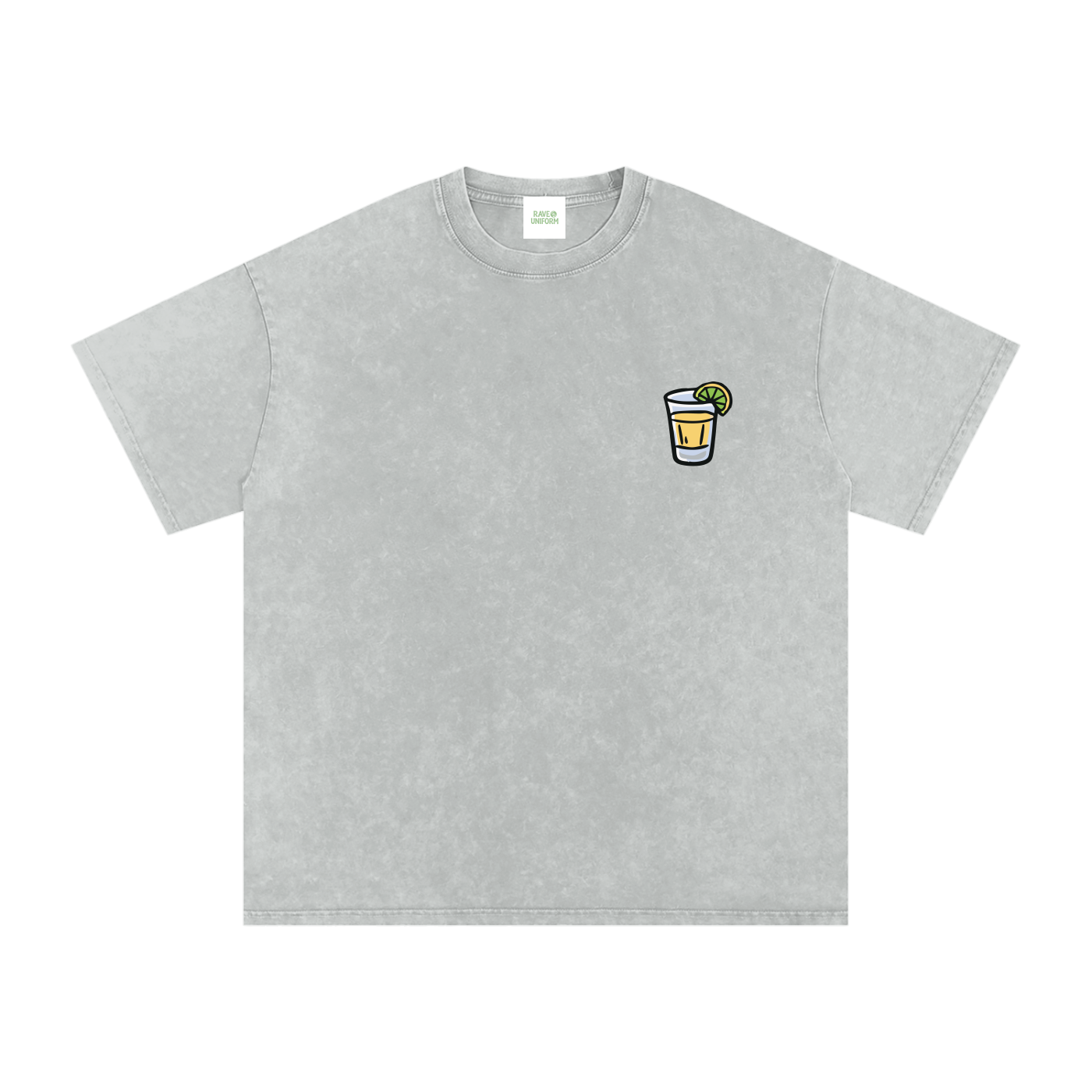 Techno & Tequila Vintage Oversized T-Shirt - Rave Streetwear View