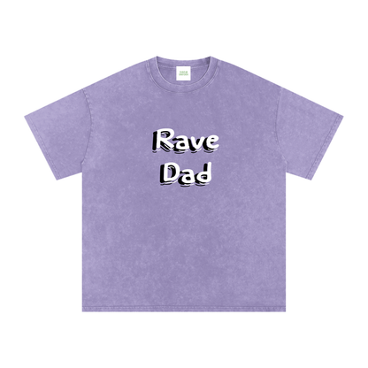 Rave Dad Oversized Vintage T-Shirt in Light Purple by Rave Uniform