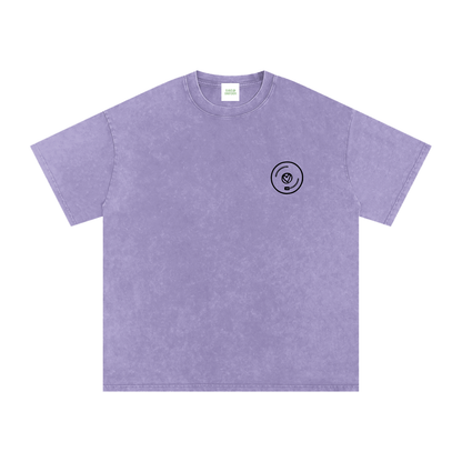 Vinyl Love Oversized Vintage T-Shirt in Light Purple by Rave Uniform
