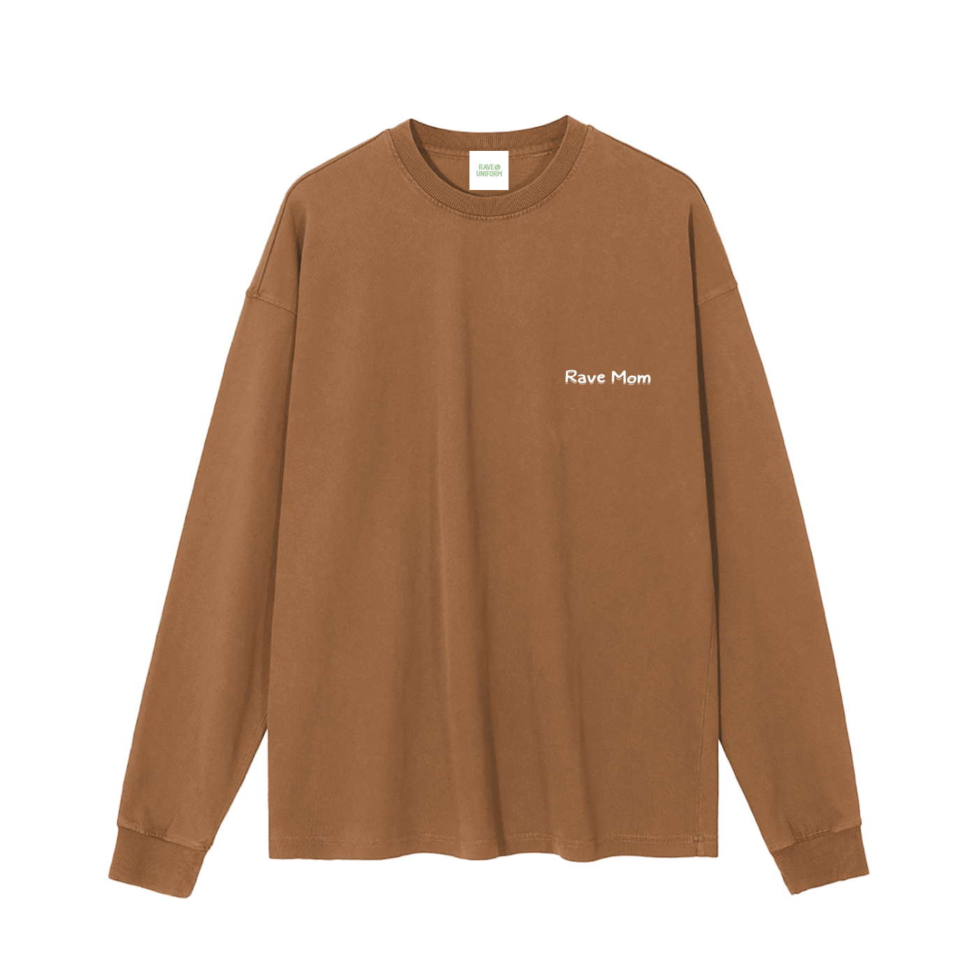 Rave Mom Long Sleeve T-Shirt in Mocha by Rave Uniform