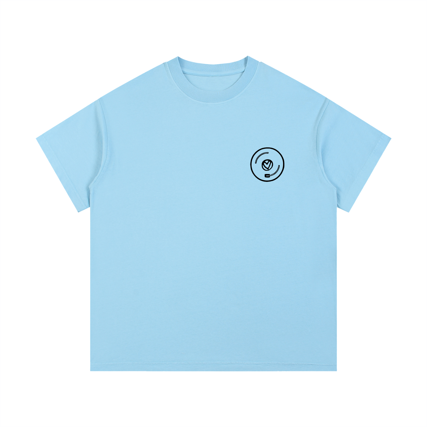 Vinyl Love T-Shirt in Sky Blue by Rave Uniform