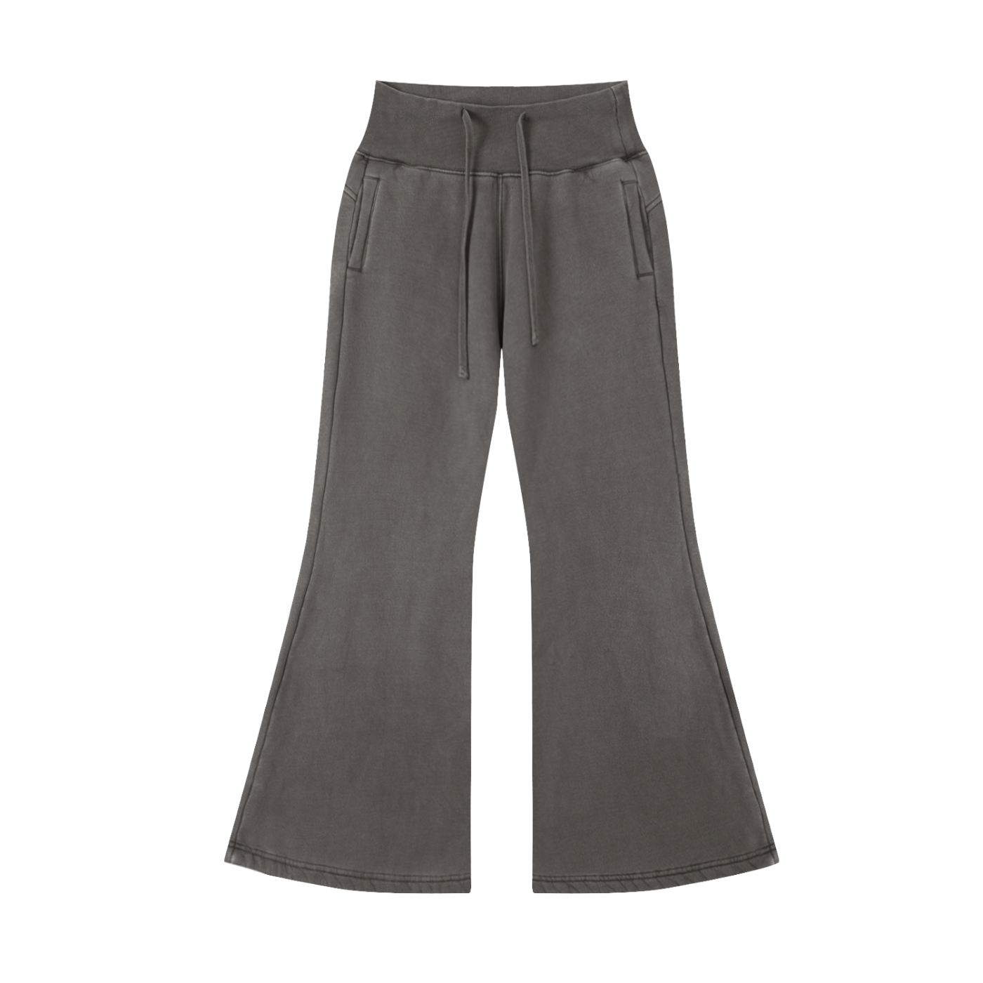 Flared-Leg Fleece Pants - Rave Streetwear View