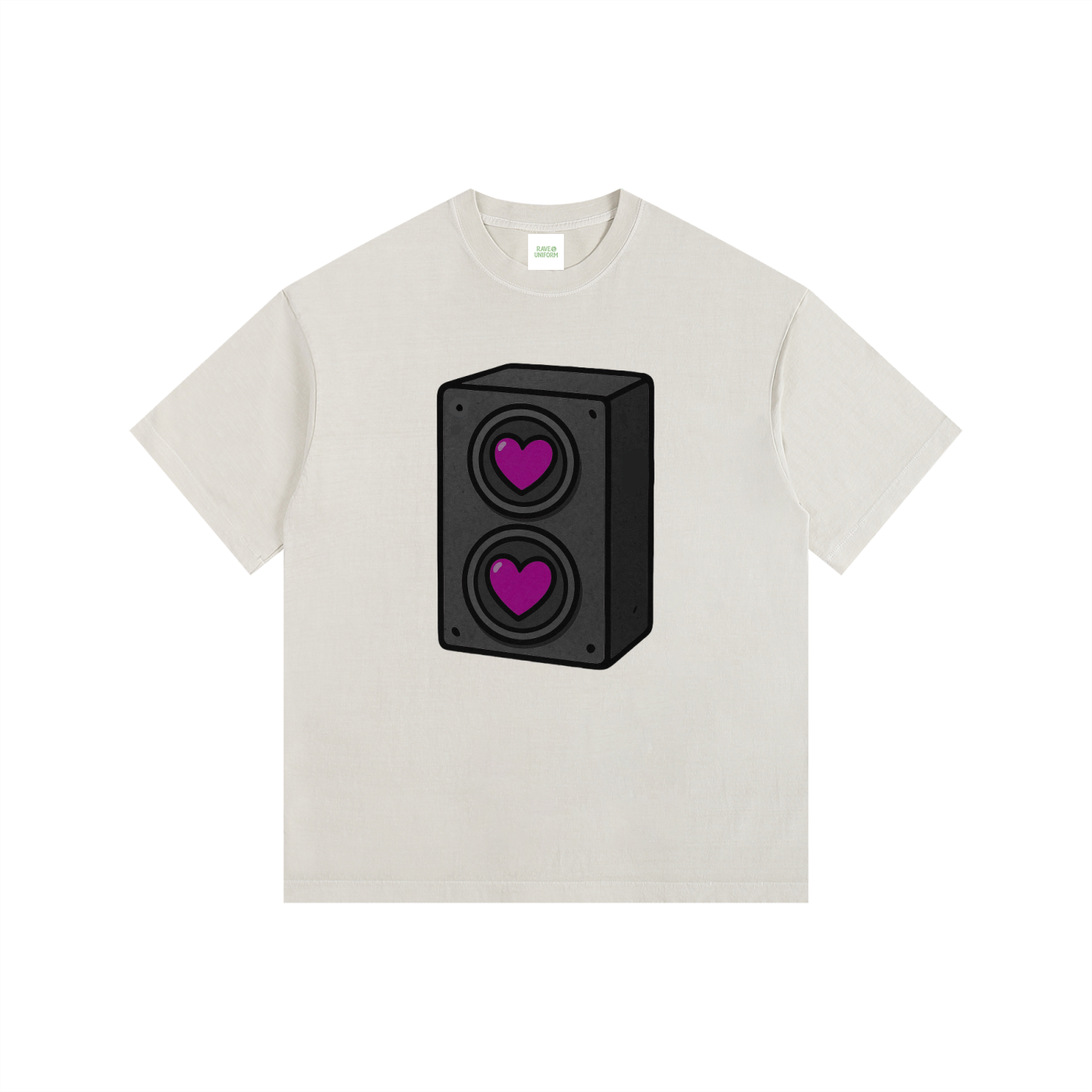Bass Love Oversized T-Shirt - Rave Streetwear View