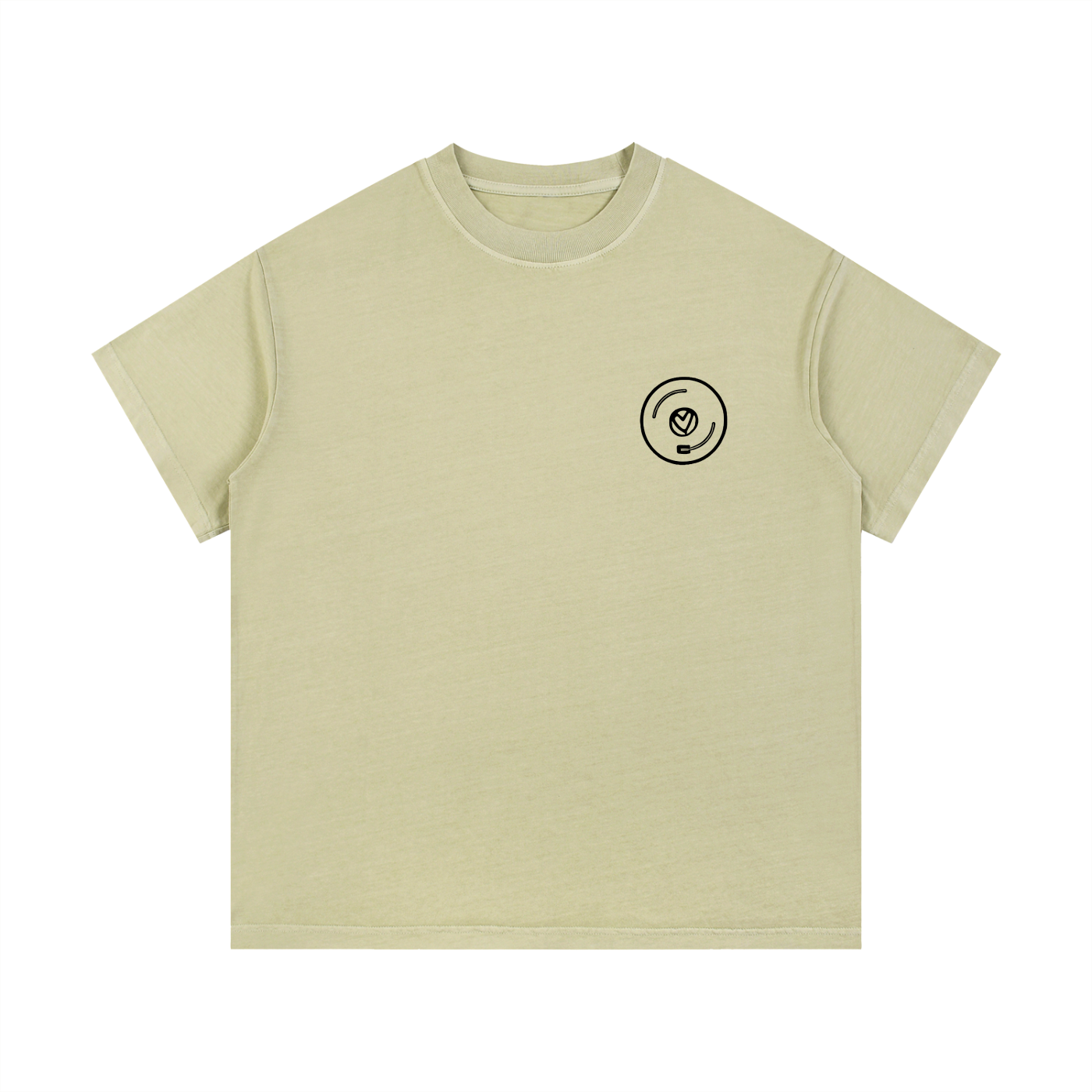 Vinyl Love T-Shirt in Bean Green by Rave Uniform