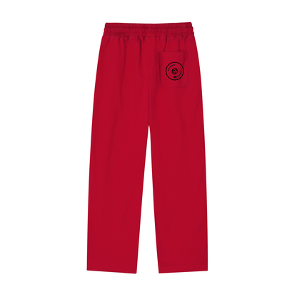 Vinyl Love Reflector Sweatpants in Red alternate view by Rave Uniform
