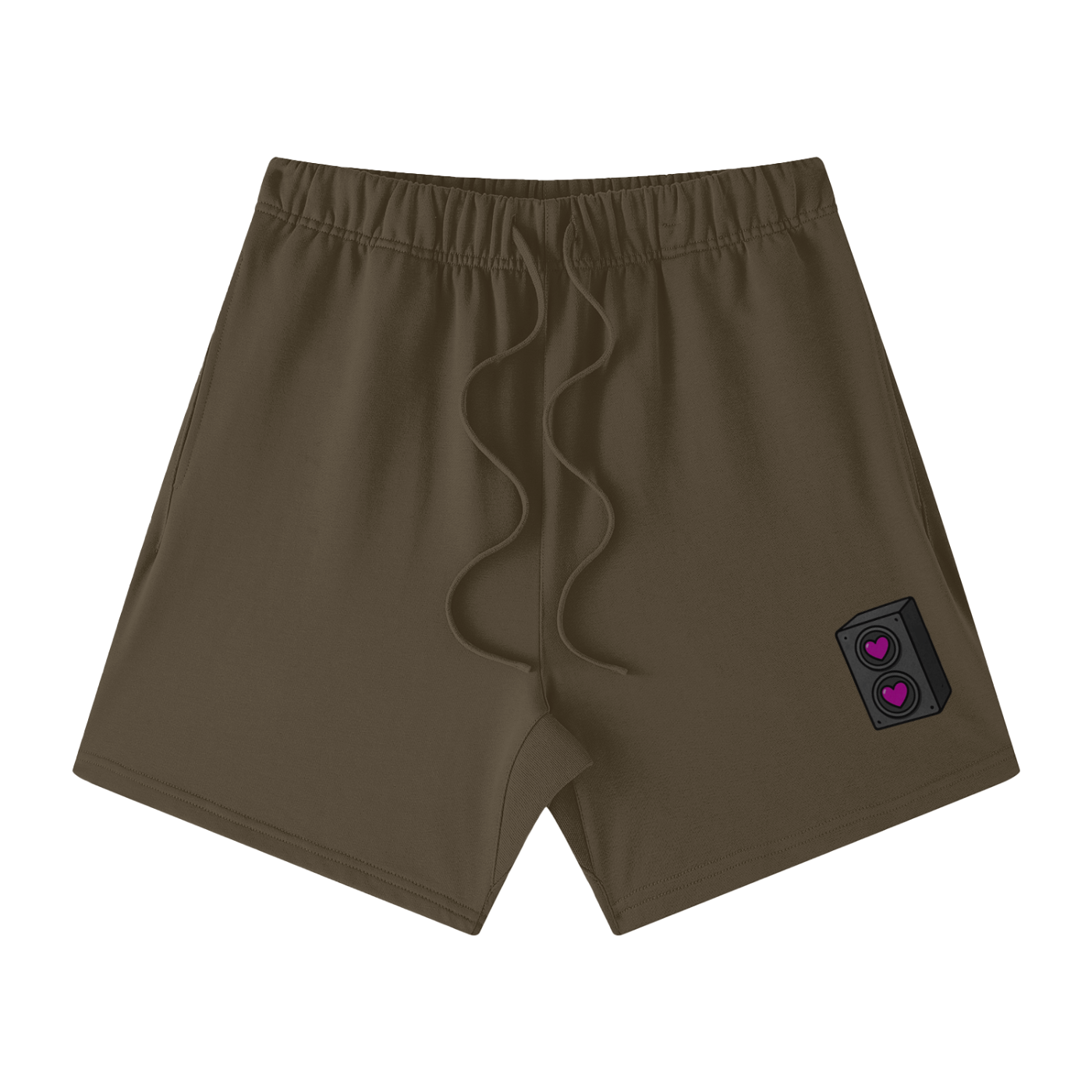 Speaker Love Cotton Shorts - Rave Streetwear View