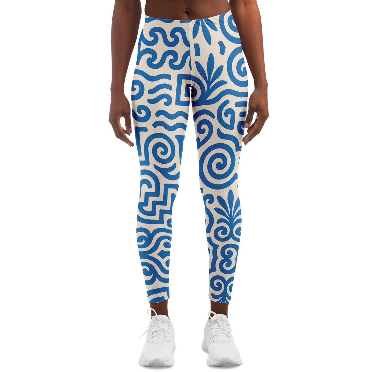 Greek Isles Leggings, front, on model