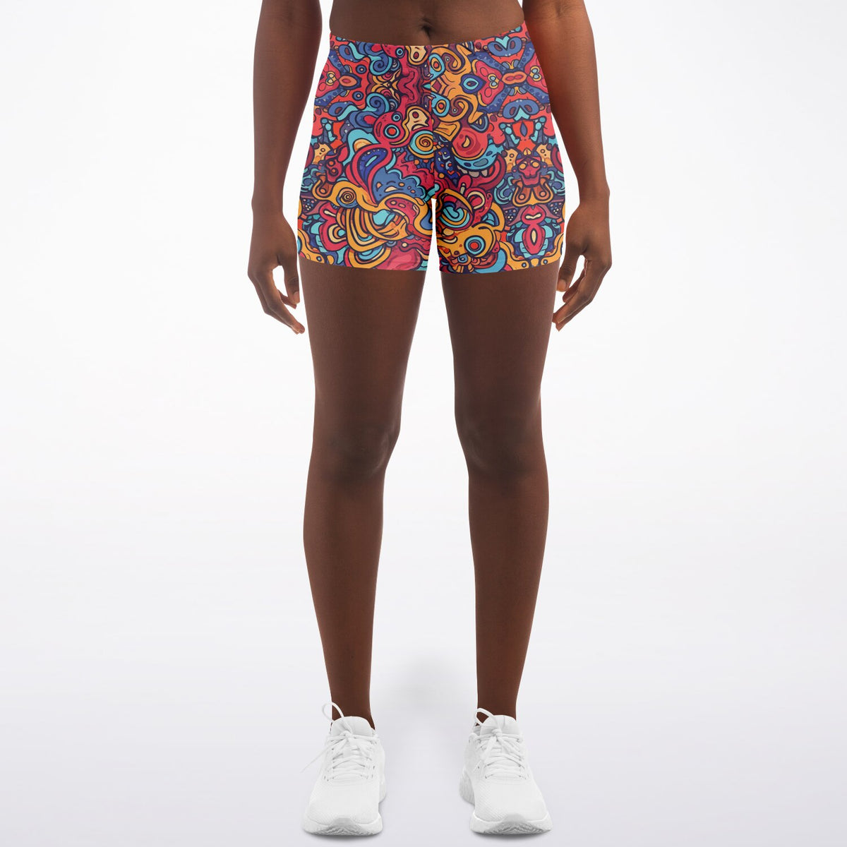 Molten Spring Legging Shorts, front, on model